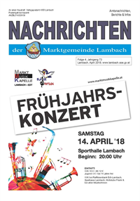 Vorschaubild - Lambacher Nachrichten April 2018